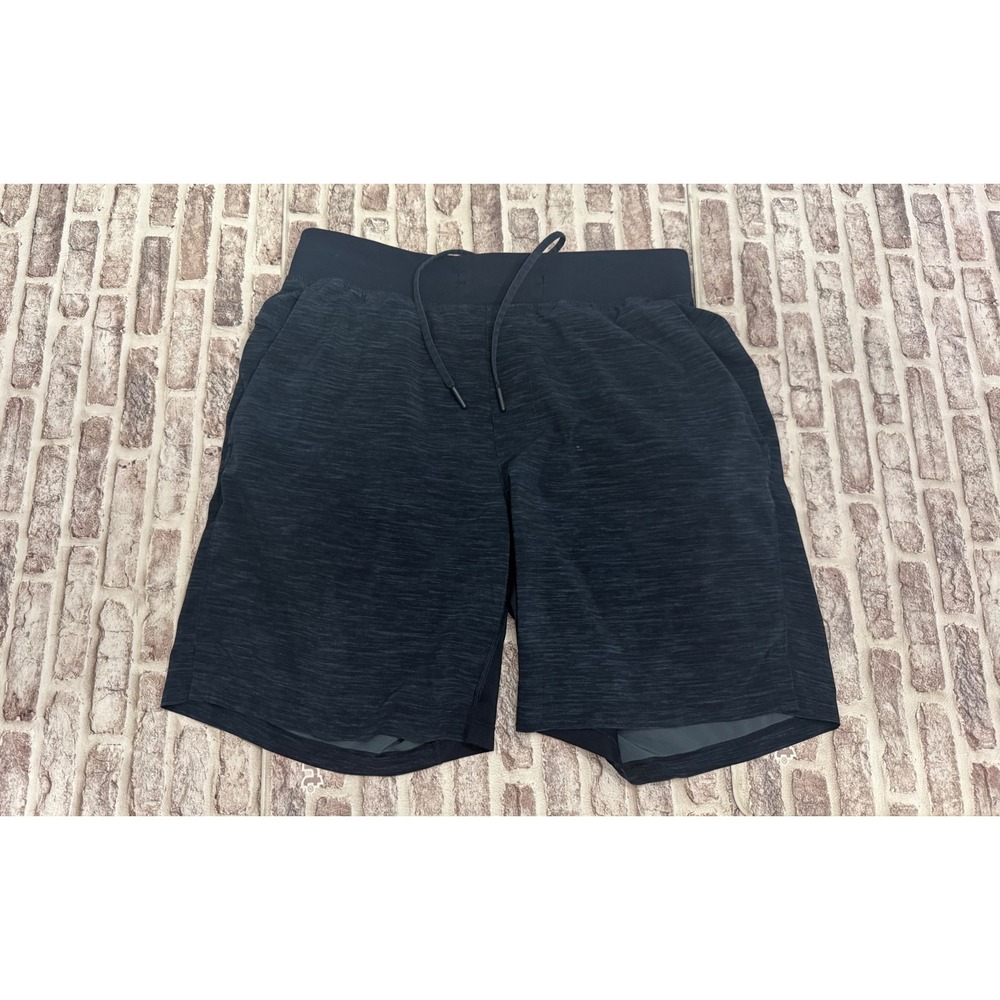 Lululemon Pace Breaker Unlined Shorts Mens Medium 7" Inseam Heathered Navy Blue